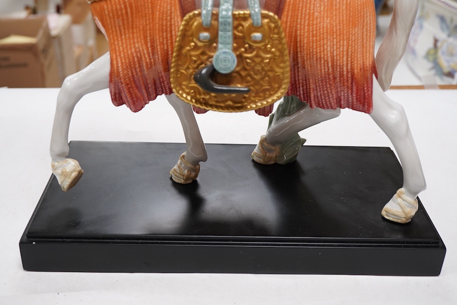 A Lladro ‘Horse of Hope’, signed plaque to base, 30cm wide